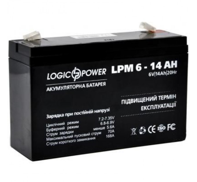 Батарея до ДБЖ LogicPower LPM 6В 14 Ач (4160)