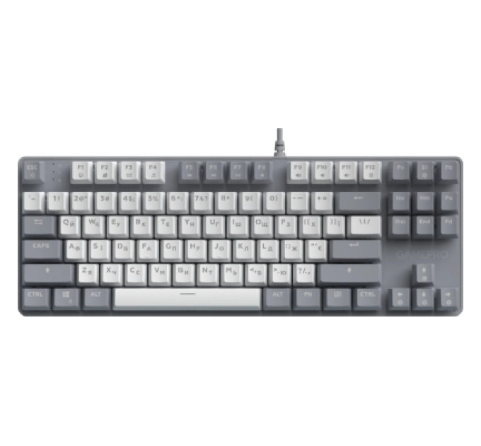 GamePro Клавіатура GamePro Genesis Metallic MK110G Outemu Red Switch USB UA Gray (MK110G)