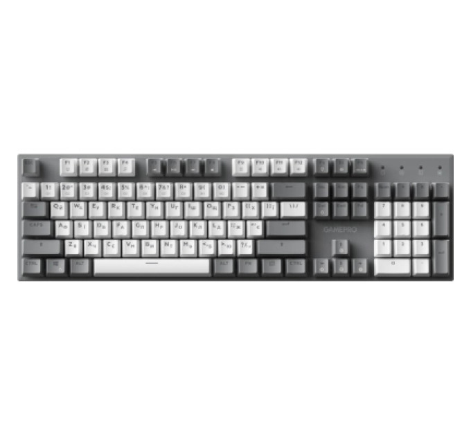 GamePro Клавіатура GamePro Genesis Metallic MK144G Outemu Red Switch USB UA Gray (MK144G)