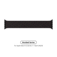 Ремінець до смарт-годинника Armorstandart Braided Solo Loop для Apple Watch 42 (Series 11-10)/41/40/38 Black Unity Size 6 (144 mm) (ARM64896)