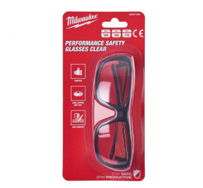 Захисні окуляри Milwaukee Performance, прозорі (4932471883)