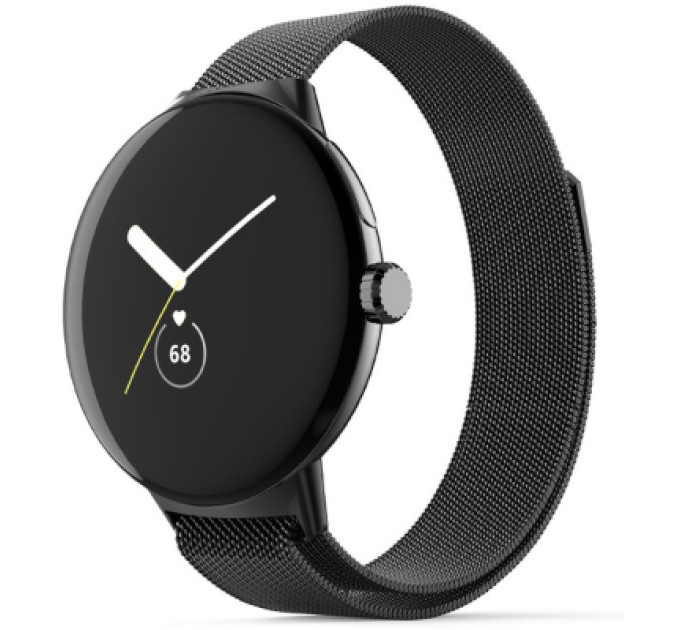 Armorstandart Ремінець до смарт-годинника Armorstandart Milanese Magnetic Band для Google Pixel Watch / Watch 2 / Watch 3 41 mm Black (ARM75445)