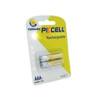 Акумулятор AAA R03 1000mAh 1.2V NiMH Rechargeable Battery, 2шт/бл PkCell (PC/AAA1000-2BR)