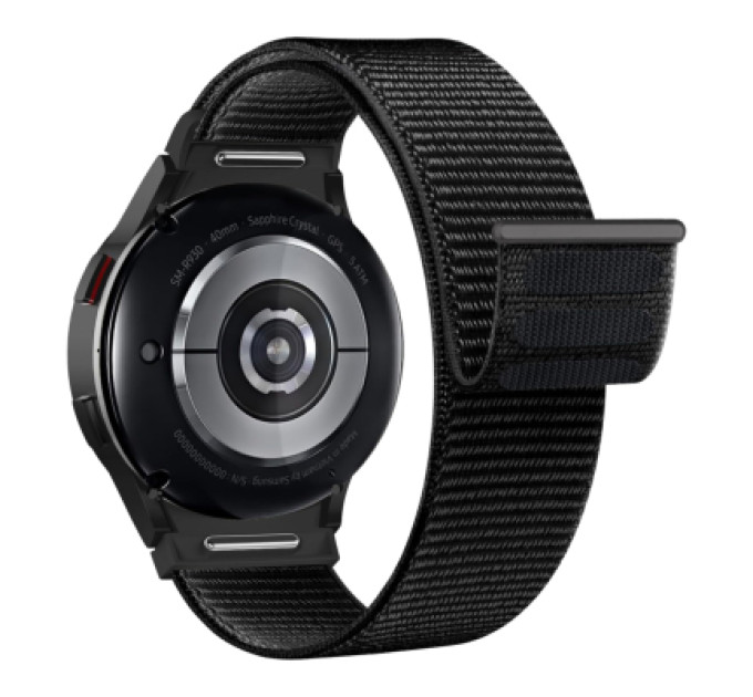 Armorstandart Ремінець до смарт-годинника Armorstandart Nylon Band для Samsung Galaxy Watch 7 / FE / 6 / 6 Classic / 5 / 5 Pro / 4 / 4 Classic Black (ARM86847)