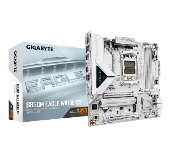 Материнська плата GIGABYTE B850M EAGLE WF6E ICE