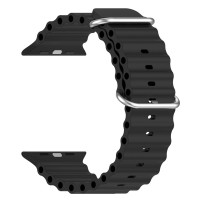 Ремінець до смарт-годинника Armorstandart Ocean Band для Apple Watch 49/46/45/44/42 (Series 1-3) Black (ARM74244)