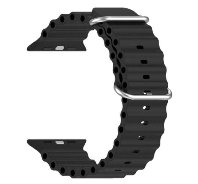 Armorstandart Ремінець до смарт-годинника Armorstandart Ocean Band для Apple Watch 49/46/45/44/42 (Series 1-3) Black (ARM74244)