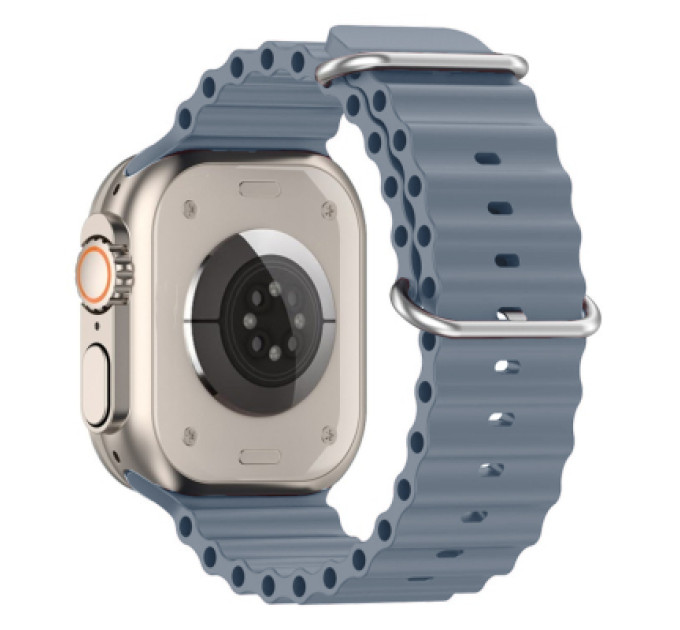 Armorstandart Ремінець до смарт-годинника Armorstandart Ocean Band для Apple Watch 49/46/45/44/42 (Series 1-3) Stone Lotus Blue (ARM74247)