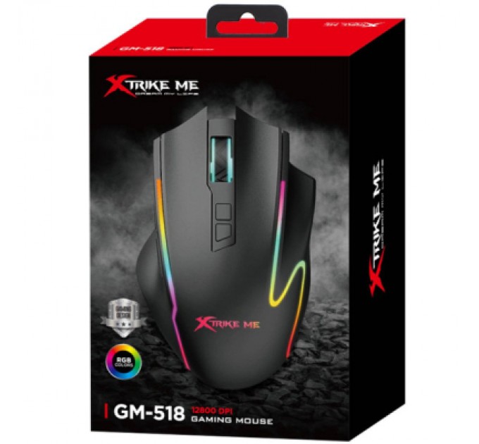 Мишка Xtrike ME GM-518 USB RGB Black (GM-518)