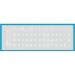 Наклейка на клавіатуру BestKey мініатюрна прозора, 56, білий (BKm3WhTr)