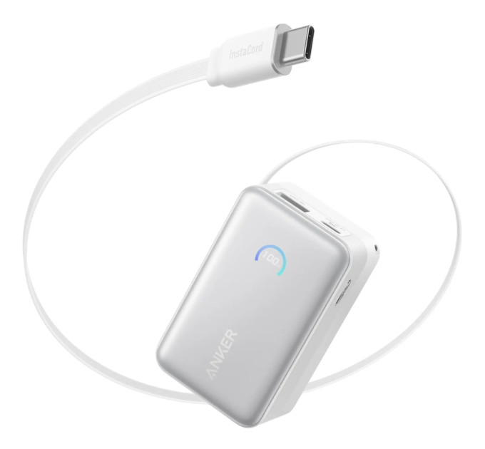 Anker Універсальна мобільна батарея Anker Nano 10000mAh 45W White (A1638H21)