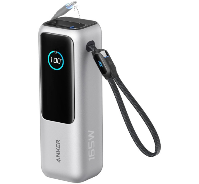 Anker Універсальна мобільна батарея Anker 25000mAh 165W Silver (A1695H41)