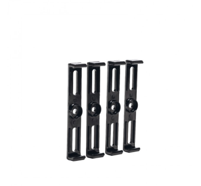 Рамка номерного знака Poputchik невидимки стандартні чорні, к-т 4шт (24-051-IS)