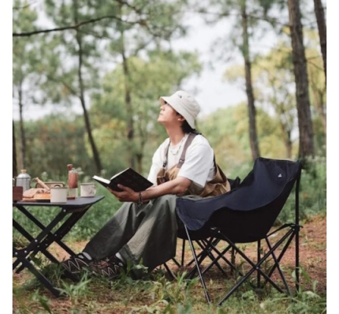 Стілець складаний Naturehike Stellaluna T01 CNH23JU13002, L, чорний (6975641889038)