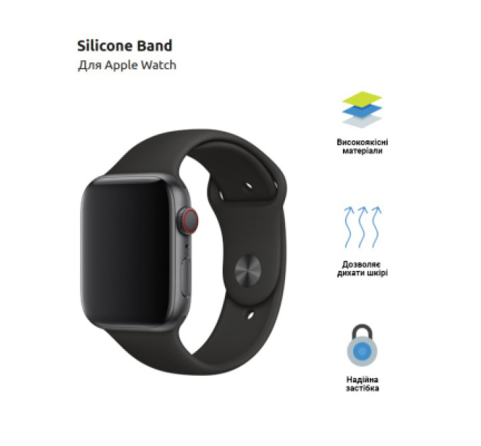 Armorstandart Ремінець до смарт-годинника Armorstandart Sport Band (3 Straps) для Apple Watch 42 (Series 11-10)/41/40/38 Black (ARM49096)