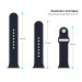 Armorstandart Ремінець до смарт-годинника Armorstandart Sport Band (3 Straps) для Apple Watch 49/46/45/44/42 (Series 1-3) Dark Blue (ARM49070)