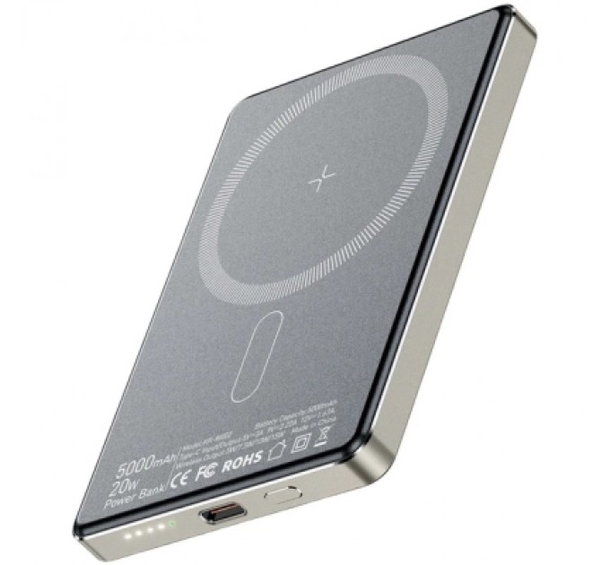 Батарея універсальна Essager 5000mAh Cross-border magnetic 20W PD QC/3.0 (EDY5K-YJ0A-Z)