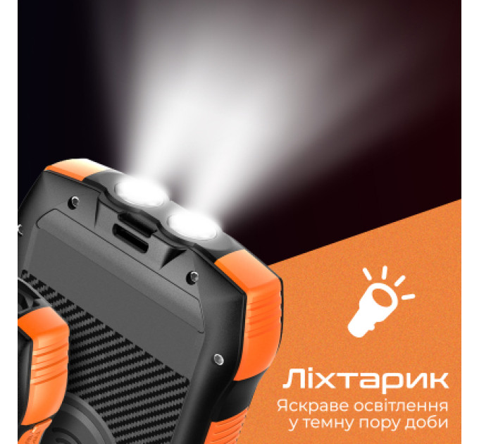 Promate Батарея універсальна Promate 20000mAh PD/20W, QC/3/0, Solar, QI, IP65 (solartank-20pdqi.black)