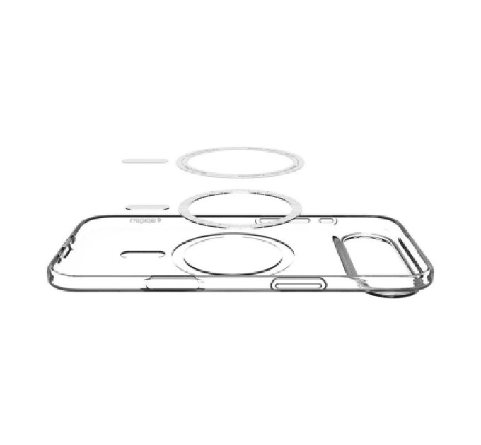 Spigen Чохол до мобільного телефона Spigen Liquid Crystal MagFit iPhone 17 Air Clear White (ACS10395)
