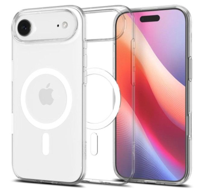 Spigen Чохол до мобільного телефона Spigen Liquid Crystal MagFit iPhone 17 Air Clear White (ACS10395)