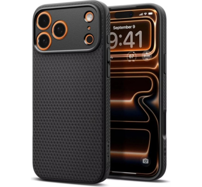 Spigen Чохол до мобільного телефона Spigen Liquid Air iPhone 17 Pro Matte Black (ACS10331)