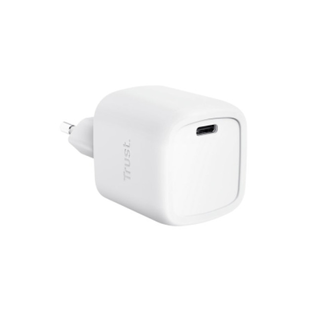 Trust Зарядний пристрій Trust USB-C PD30W GaN white (25520_TRUST)