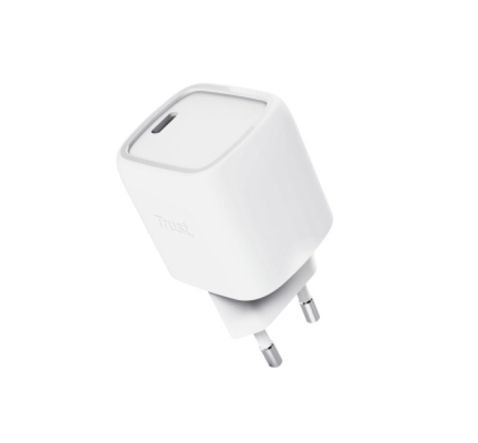 Trust Зарядний пристрій Trust USB-C PD30W GaN white (25520_TRUST)