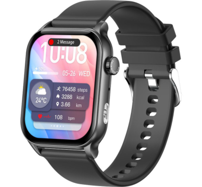 Gelius Смарт-годинник Gelius GP-SW015 Amazwatch Light Black (2099901012722)