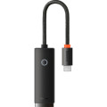 Baseus Перехідник USB-C to RJ45 Ethernet 1000Mbps black Baseus (WKQX000301)