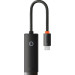 Baseus Перехідник USB-C to RJ45 Ethernet 1000Mbps black Baseus (WKQX000301)