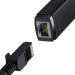 Baseus Перехідник USB-C to RJ45 Ethernet 1000Mbps black Baseus (WKQX000301)