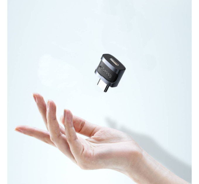 Essager Перехідник USB-C M to Micro 5P F gray Essager (EZJMC-XL01)