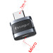 Essager Перехідник USB-C M to Micro 5P F gray Essager (EZJMC-XL01)