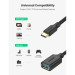 Ugreen Перехідник OTG USB 3.0 AF to USB-C US154 black Ugreen (30701)