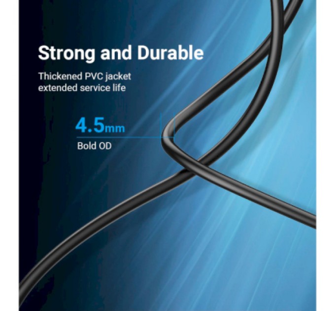 Кабель для принтера USB 2.0 AM/BM 3.0m 480Mbps PVC black Vention (COQBI)