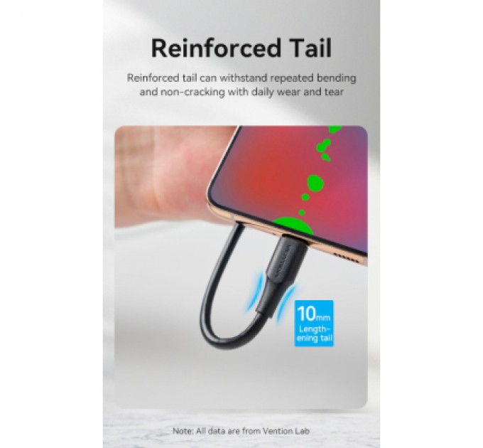 Дата кабель USB 2.0 AM to Type-C 0.5m 3.0A (18W) PVC Vention (CTHBD)