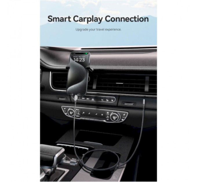 Дата кабель USB-C to USB-C 0.5m USB2.0 60W (20V/3A) angle 90° Gray Aluminum Alloy Vention (TRAHD)