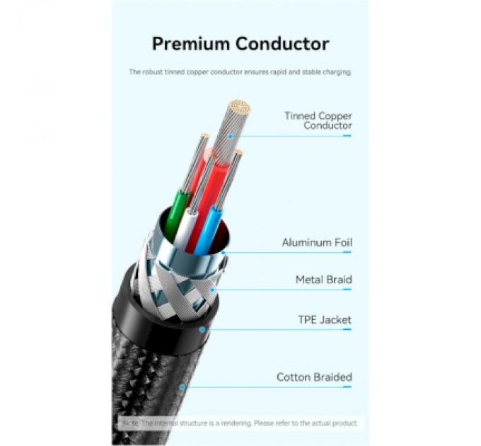 Дата кабель USB-C to USB-C 0.5m USB2.0 60W (20V/3A) angle 90° Gray Aluminum Alloy Vention (TRAHD)