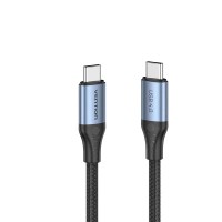 Дата кабель USB-C to USB-C 1.0m USB4.0 240W (50V/5A) 8K60Hz Thunderbolt 4 Gray Aluminum Alloy Vention (TAVHF)