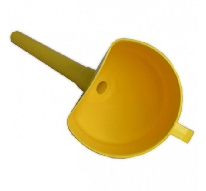 Лійка автомобільна Poputchik універсальна 3 в 1 жовта (07-003)