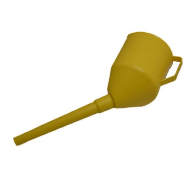 Лійка автомобільна Poputchik універсальна 3 в 1 жовта (07-003)