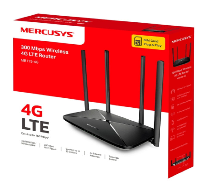 Mercusys Маршрутизатор Mercusys MB115-4G