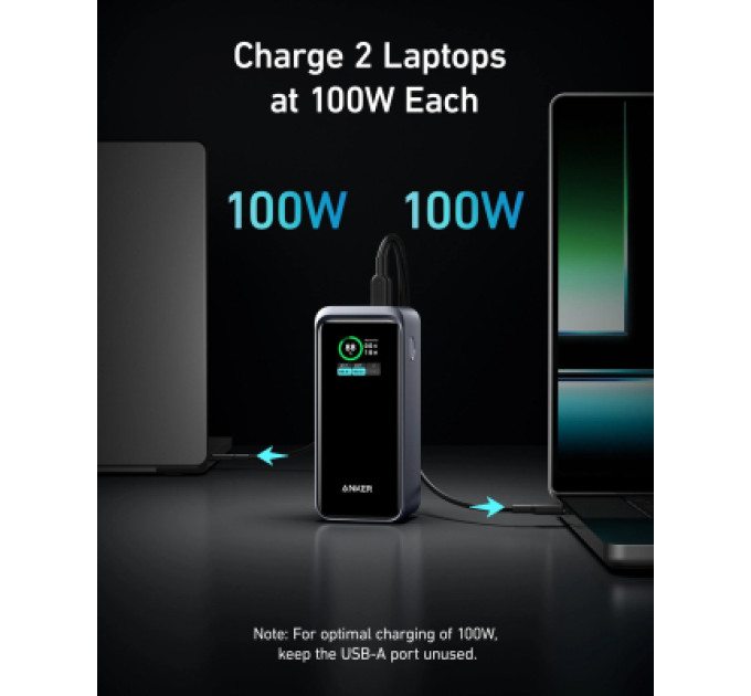 Anker Батарея універсальна Anker Prime 20000mAh, 200W, PD, black (A1336011)