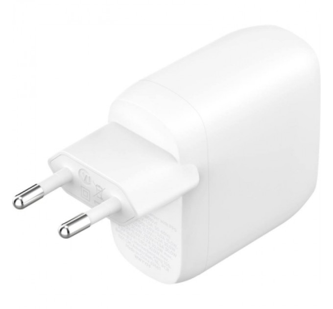 Зарядний пристрій Belkin 30W 2хUSB-С PD PPS white (WCB010VFWH)