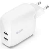 Зарядний пристрій Belkin 30W 2хUSB-С PD PPS white (WCB010VFWH)