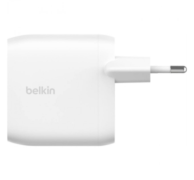Зарядний пристрій Belkin 30W 2хUSB-С PD PPS white (WCB010VFWH)