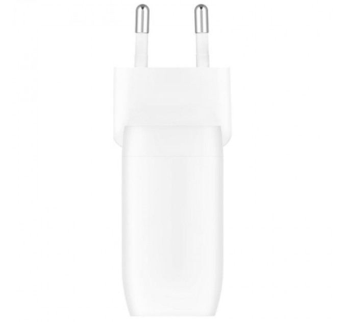 Зарядний пристрій Belkin 30W 2хUSB-С PD PPS white (WCB010VFWH)