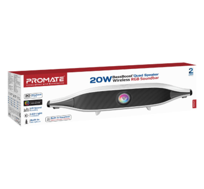 Promate Акустична система Promate Delta-X 20W White (delta-x.white)