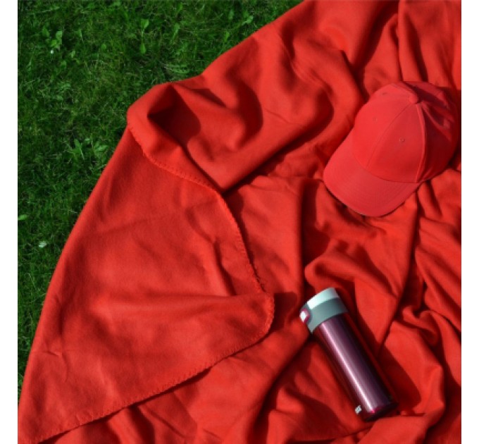 Плед Bergamo флісовий Warm у чохлі 150 х 180 см Червоний (202311pl-02)