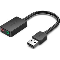 Звукова плата Vention Audio USB 2х3,5 мм jack 0.15m (CDYB0)